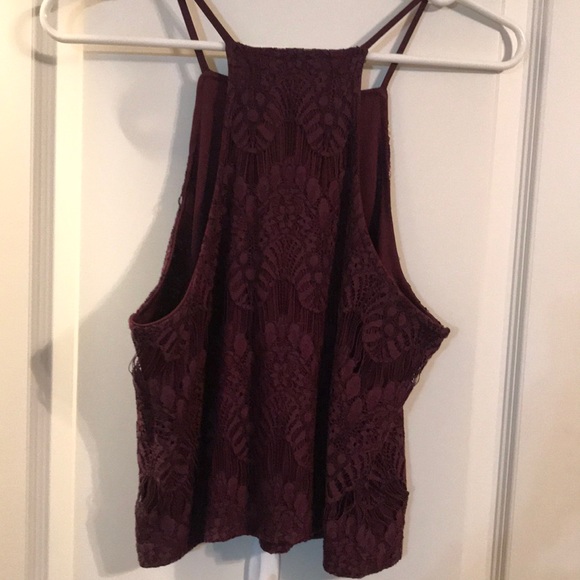Pac Sun Kendal + Kylie maroon Crop Top - Picture 3 of 5